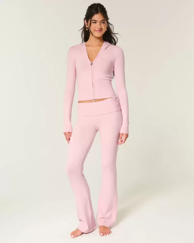 Spodnie-kozaki z dzianiny Gilly Hicks z odpinanym paskiem