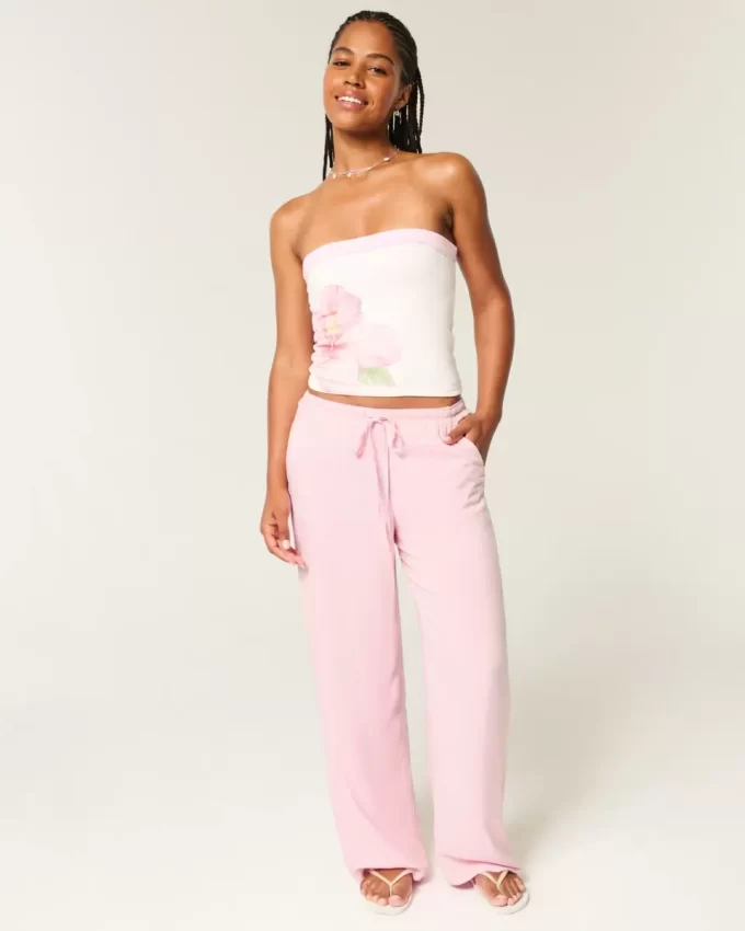 Spodnie typu baggy z niskim stanem i możliwością wciągnięcia Spodnie typu baggy z niskim stanem i możliwością wciągnięcia