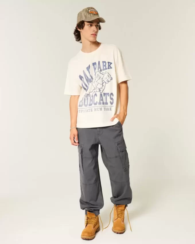 Spodnie typu skater baggy cargo