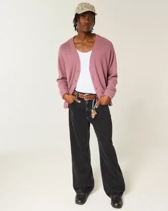 Sprane czarne dżinsy Baggy Bootcut