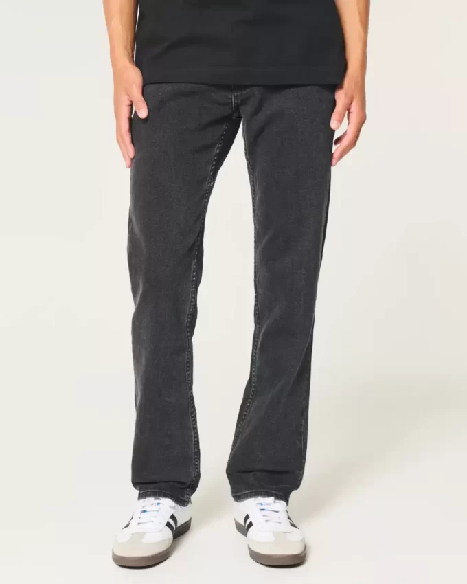 Sprane czarne, obcisłe, proste dżinsy