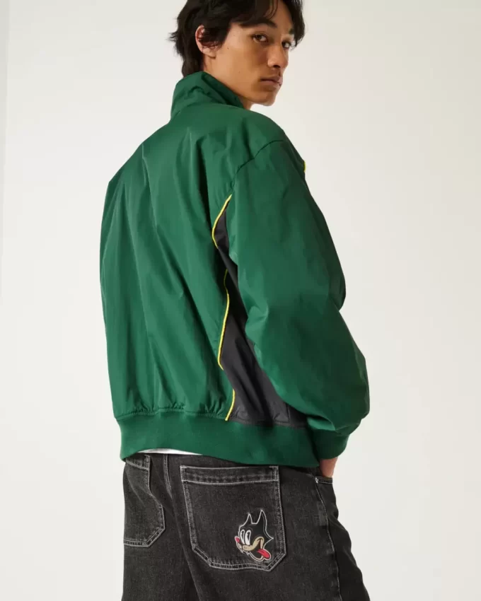 Sprane czarne spodenki jeansowe z grafiką Super Baggy Cat Sprane czarne spodenki jeansowe z grafiką Super Baggy Cat