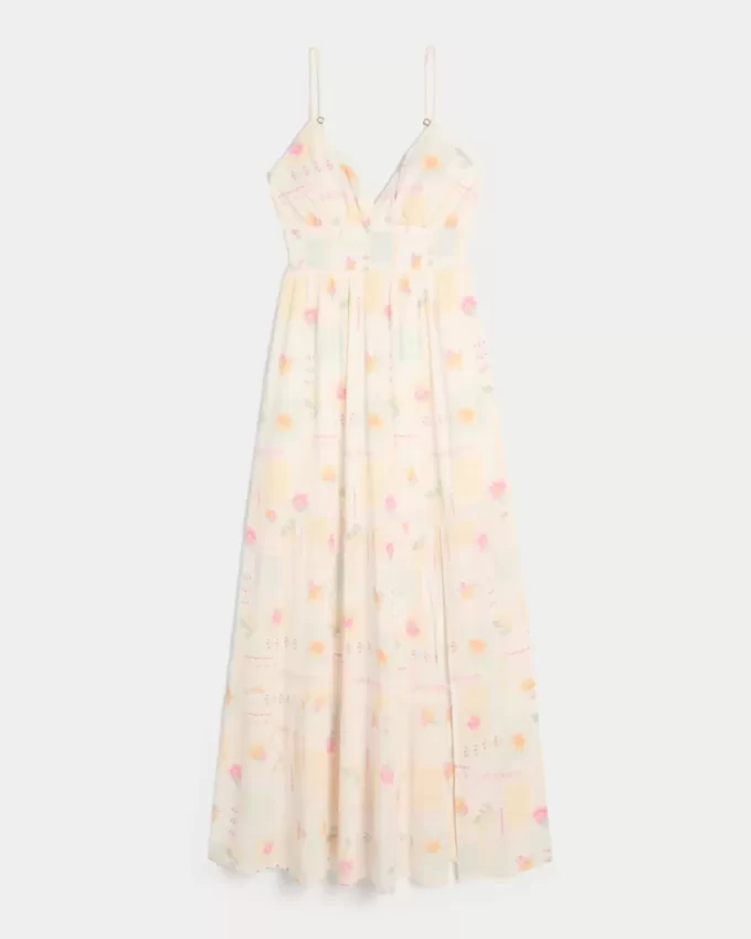 Sukienka maxi we wzór