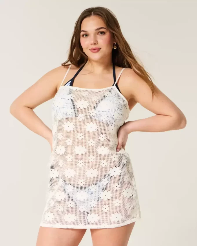 Sukienka okrywająca z otwartym ściegiem Sukienka okrywająca z otwartym ściegiem