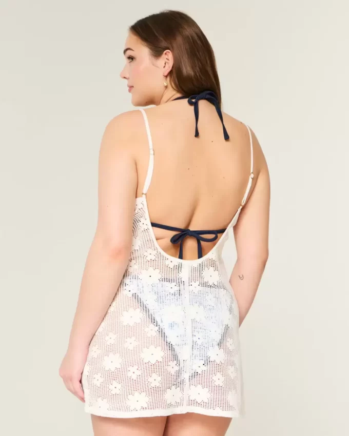 Sukienka okrywająca z otwartym ściegiem Sukienka okrywająca z otwartym ściegiem