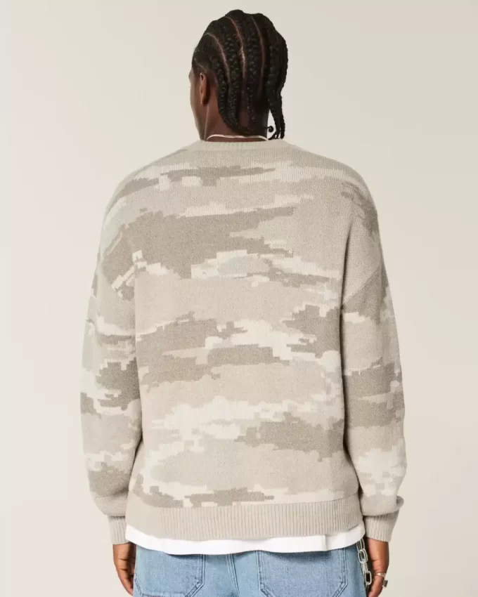 Sweter Boxy Camo Crew Sweter Boxy Camo Crew