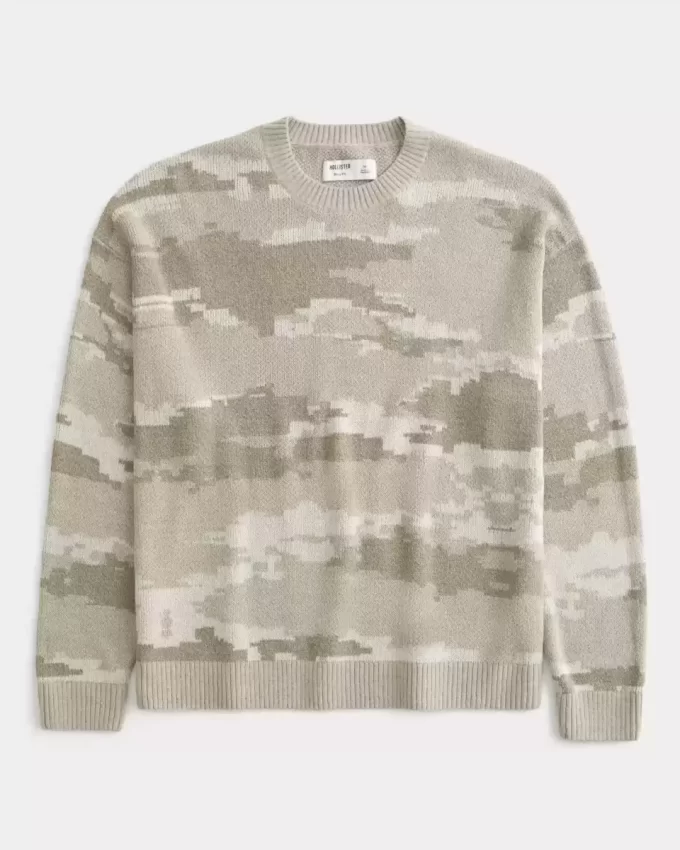 Sweter Boxy Camo Crew Sweter Boxy Camo Crew