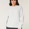 Sweter Hollister Comfy Cloud Cable-Knit Crew Sweter Hollister Comfy Cloud Cable-Knit Crew