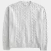 Sweter Hollister Comfy Cloud Cable-Knit Crew Sweter Hollister Comfy Cloud Cable-Knit Crew