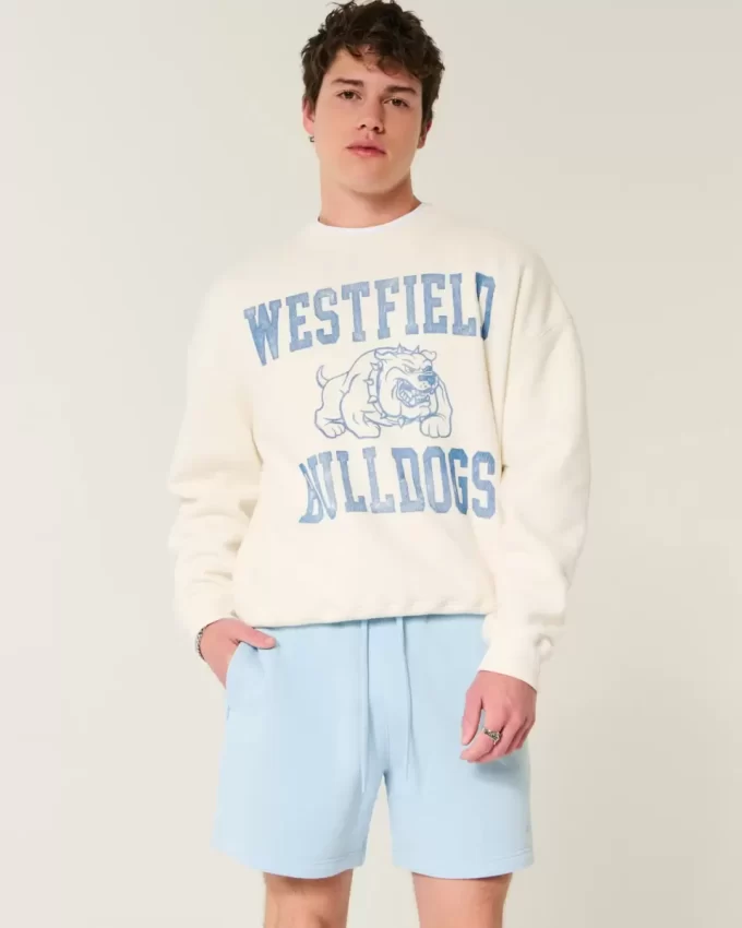 Szorty Hollister Feel Good Fleece Loose Mid-Thigh