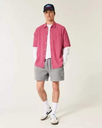 Szorty Hollister Feel Good Fleece Loose Mid-Thigh