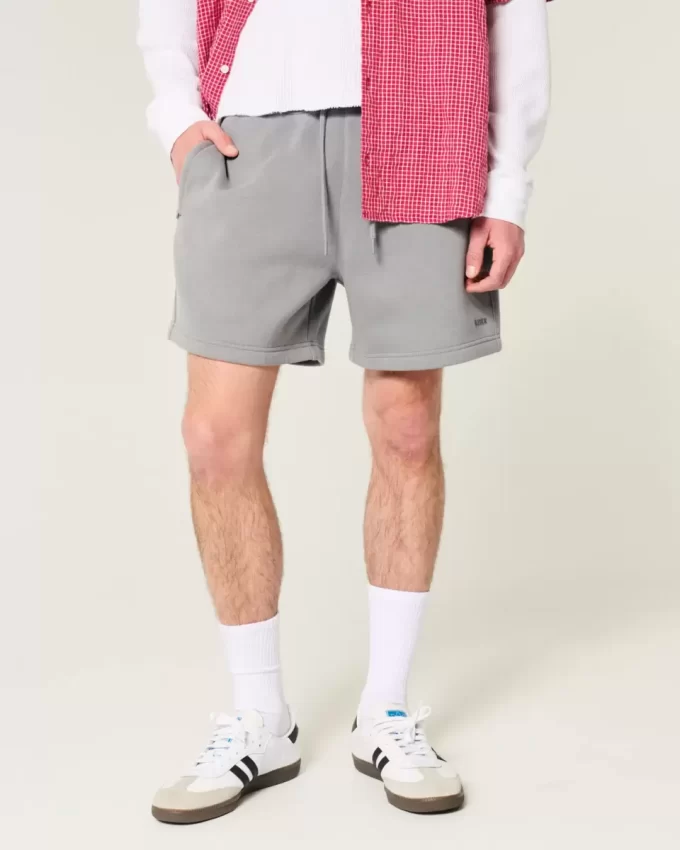 Szorty Hollister Feel Good Fleece Loose Mid-Thigh