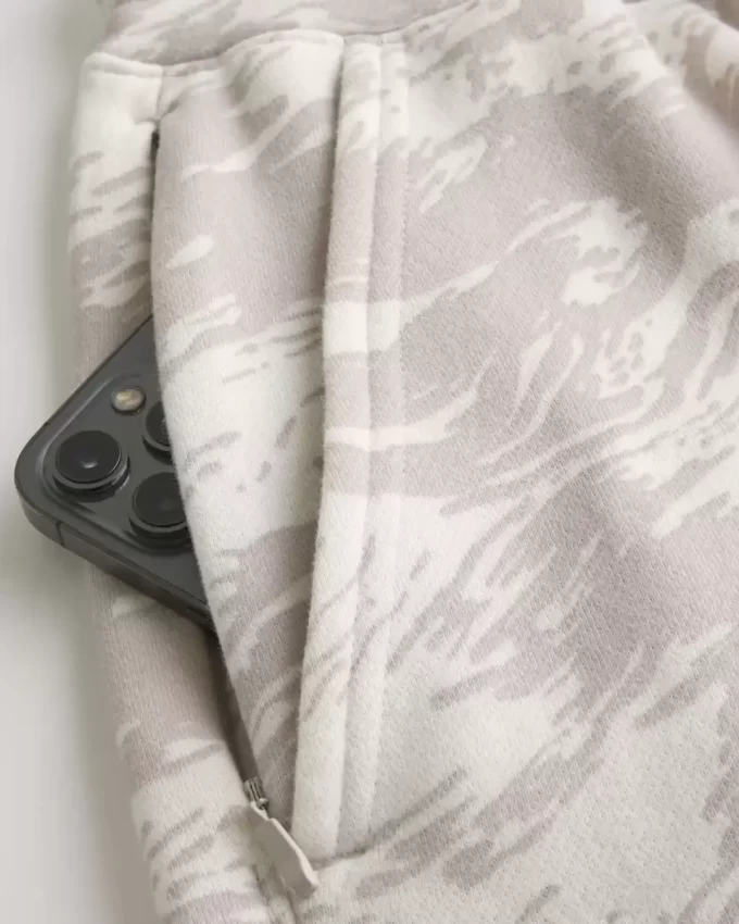 Szorty Hollister Feel Good Fleece za kolano, luźne