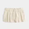 Szorty Hollister Livvy Low-Rise Linen-Blend 3″