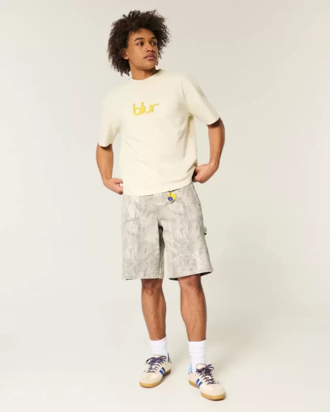 Szorty jeansowe Baggy w kamuflażu Szorty jeansowe Baggy w kamuflażu