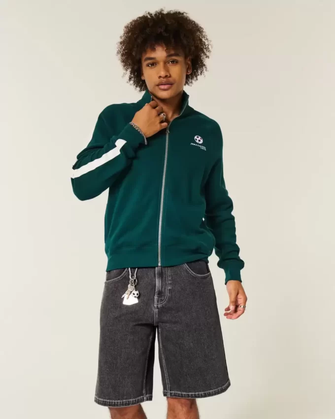 Szorty jeansowe Baggy z grafiką Tiger