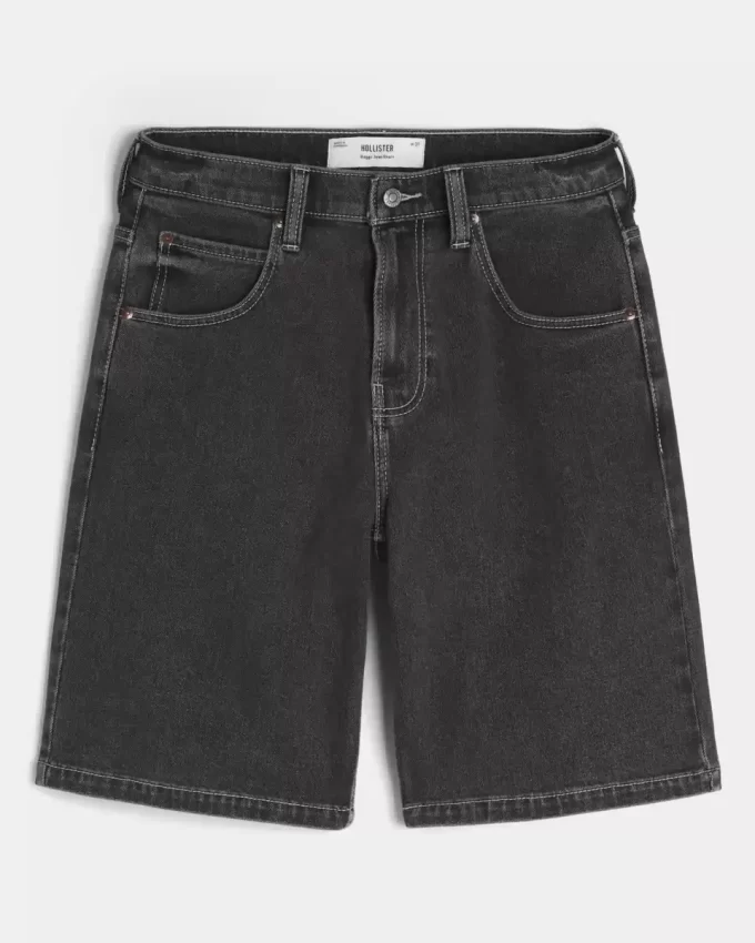 Szorty jeansowe Baggy z grafiką Tiger