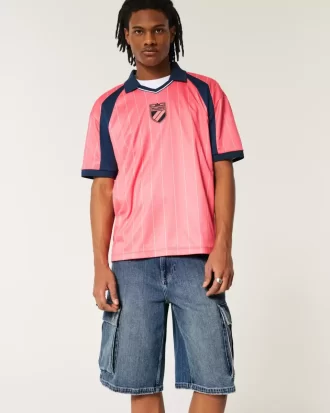 Szorty jeansowe cargo o średnim stopniu sprania, superluźne