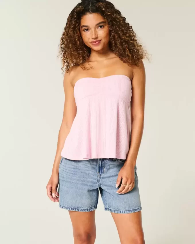 Szorty jeansowe z niskim stanem i średnim stanem, z odkrytą talią i kieszeniami, 5 cali