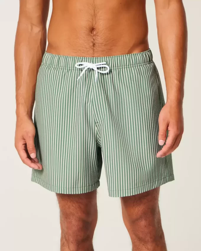 Szorty kąpielowe Seersucker Volley do połowy uda Szorty kąpielowe Seersucker Volley do połowy uda