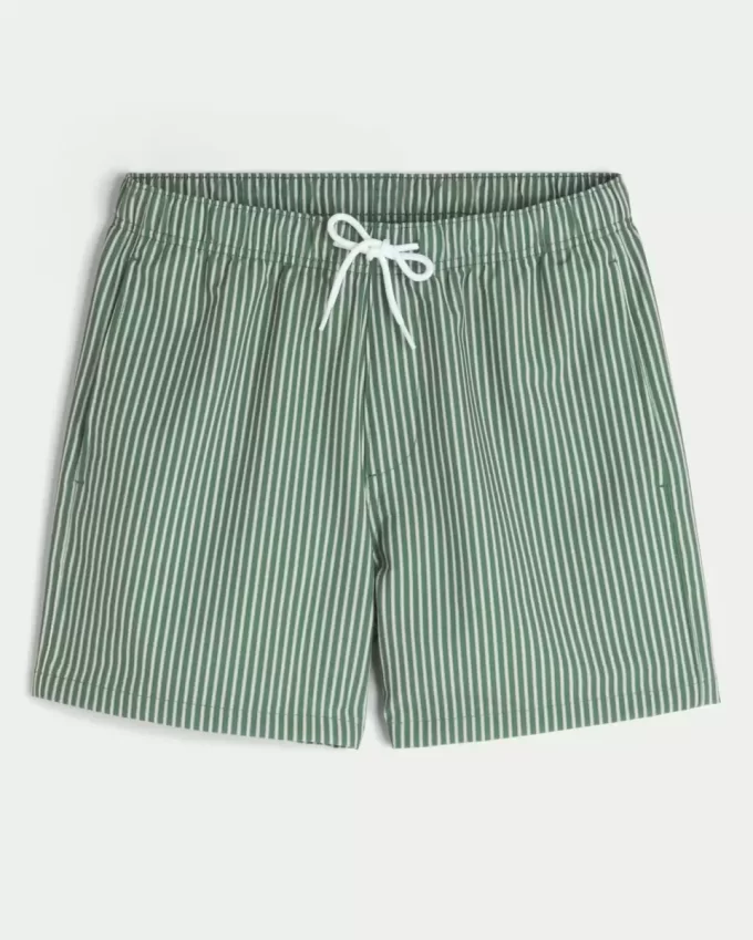 Szorty kąpielowe Seersucker Volley do połowy uda Szorty kąpielowe Seersucker Volley do połowy uda