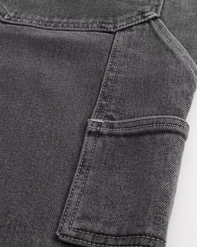 Szorty malarskie z nadrukiem Flame Graphic Super Baggy Denim Szorty malarskie z nadrukiem Flame Graphic Super Baggy Denim