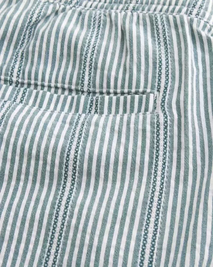 Szorty seersucker za kolano