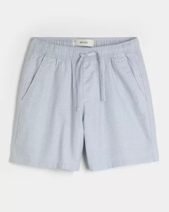 Szorty z mieszanki lnu za kolano