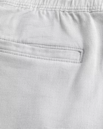 Szorty z mieszanki lnu za kolano