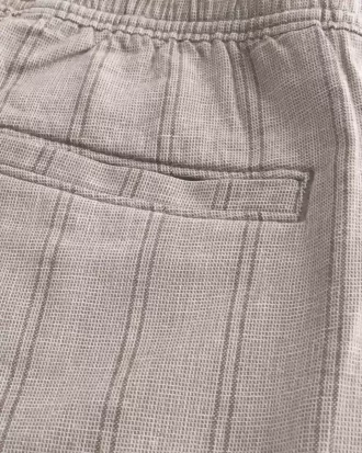 Szorty z mieszanki lnu za kolano