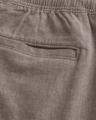 Szorty z mieszanki lnu za kolano