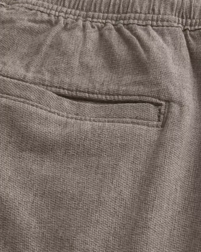 Szorty z mieszanki lnu za kolano
