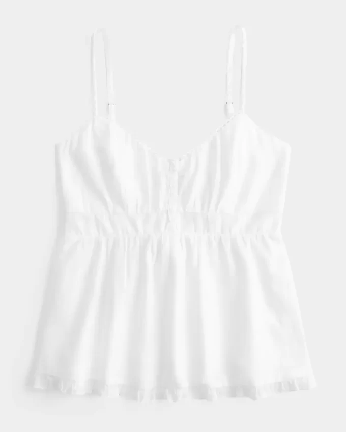 Top babydoll zapinany na guziki Top babydoll zapinany na guziki