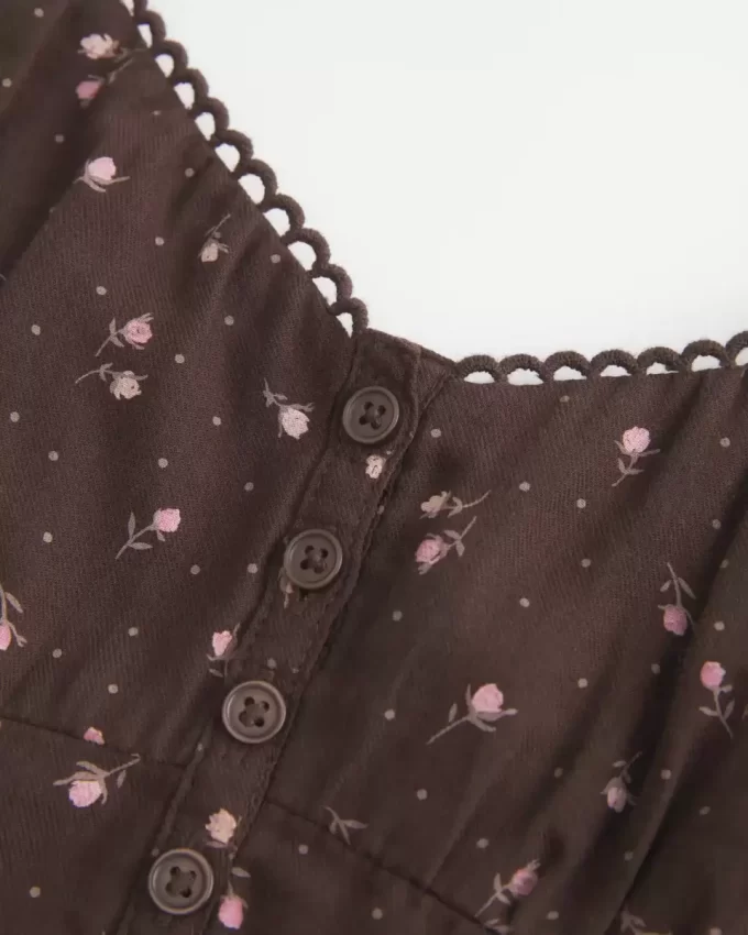 Top babydoll zapinany na guziki Top babydoll zapinany na guziki