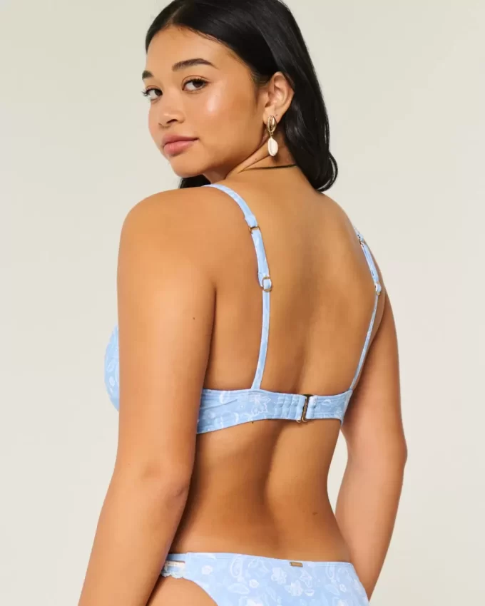 Top bikini Curvy z fiszbinami i głębokim dekoltem