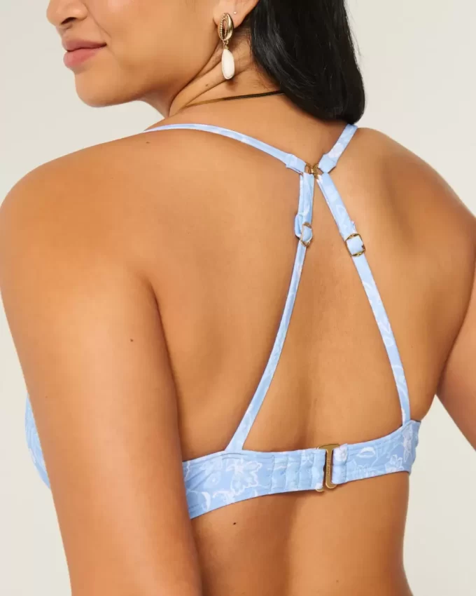 Top bikini Curvy z fiszbinami i głębokim dekoltem