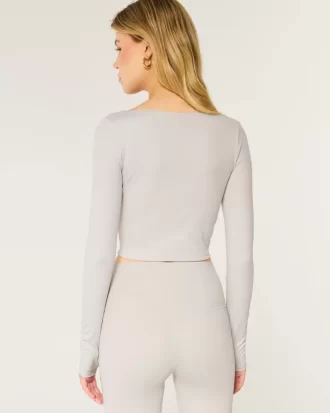 Top Gilly Hicks Active Recharge z kwadratowym dekoltem