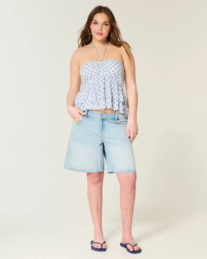 Top typu babydoll z wiązaniem na szyi Top typu babydoll z wiązaniem na szyi