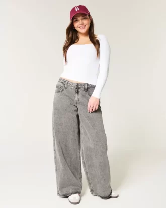 Top z prążkowanej, bezszwowej tkaniny z kwadratowym dekoltem