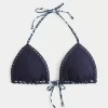 Trójkątny top bikini w stylu szydełkowym Trójkątny top bikini w stylu szydełkowym