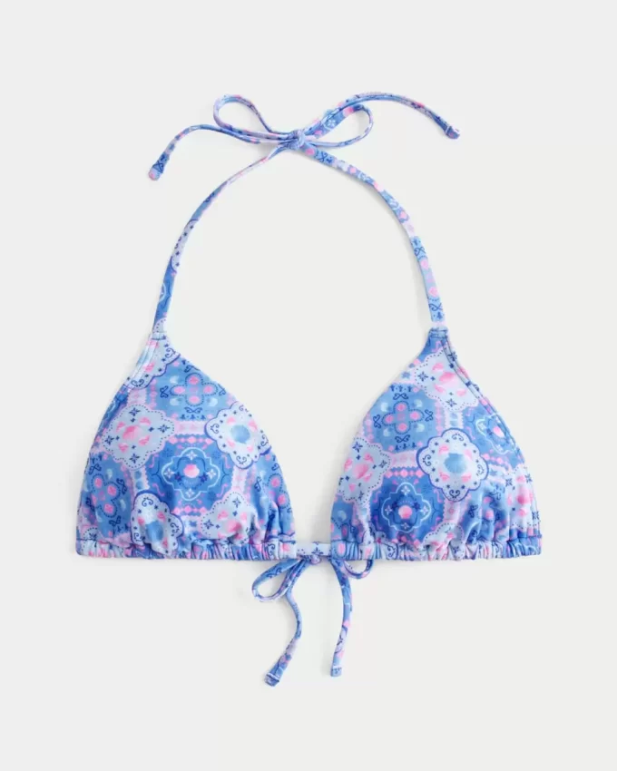 Wiosenna przerwa, trójkątny top bikini typu halter Wiosenna przerwa, trójkątny top bikini typu halter